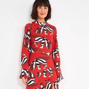FARM RIO ANTEATER WINTER JUNGLE DRESS NWT